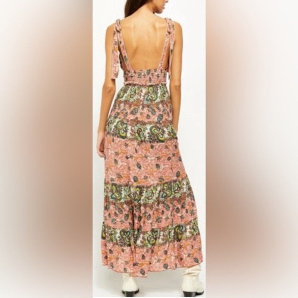 NWT Free People Intimately Let’s Smock About It Boho Maxi Dress - L - Picture 2 of 16